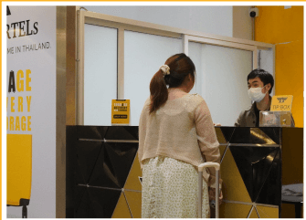 LOCKR luggage storage counter at Terminal 21 Pattaya