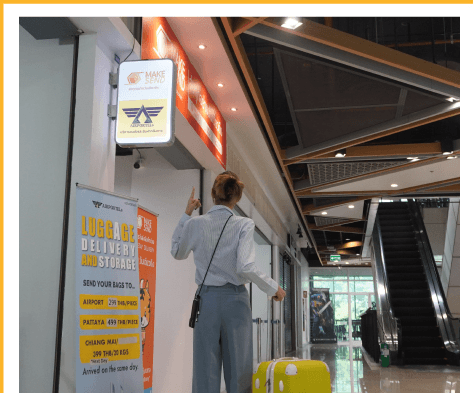 LOCKR luggage deposit point on the 2nd floor of Mixt Chatuchak